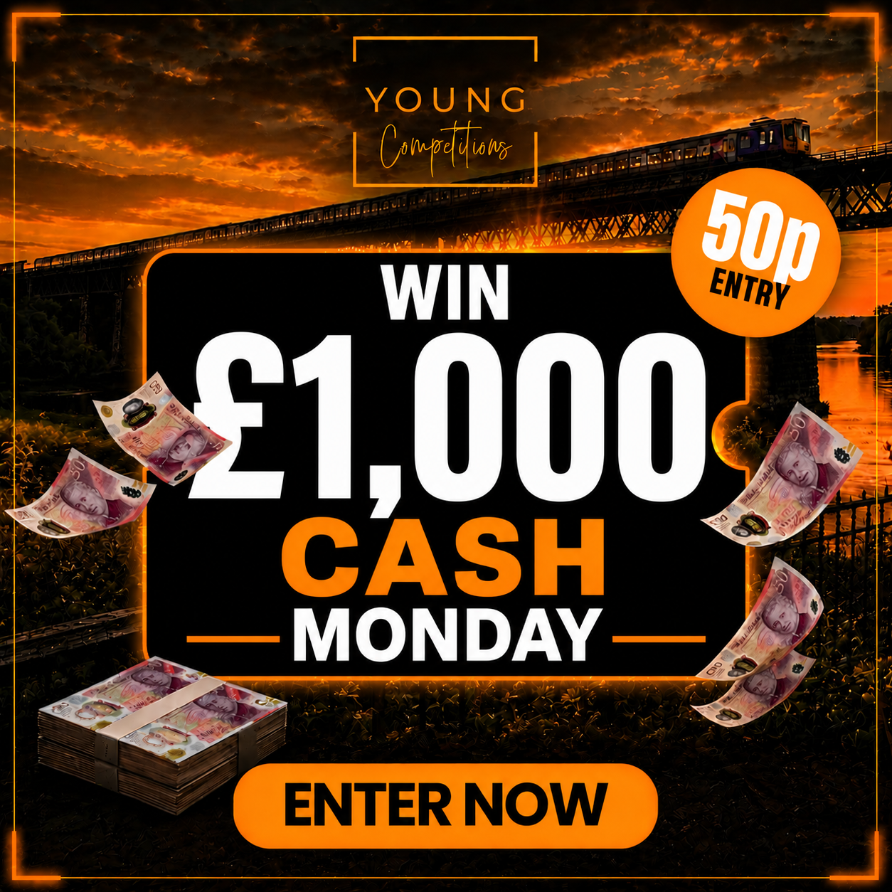 £1000 CASH MONDAY