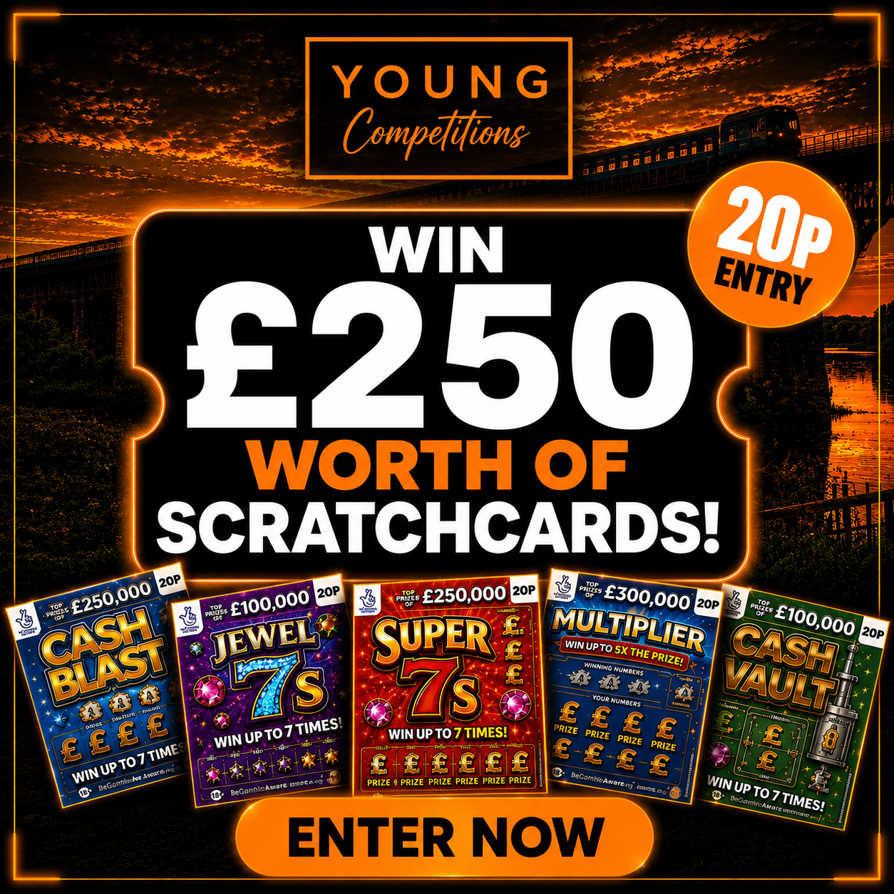 £250 SCRATCHCARDS