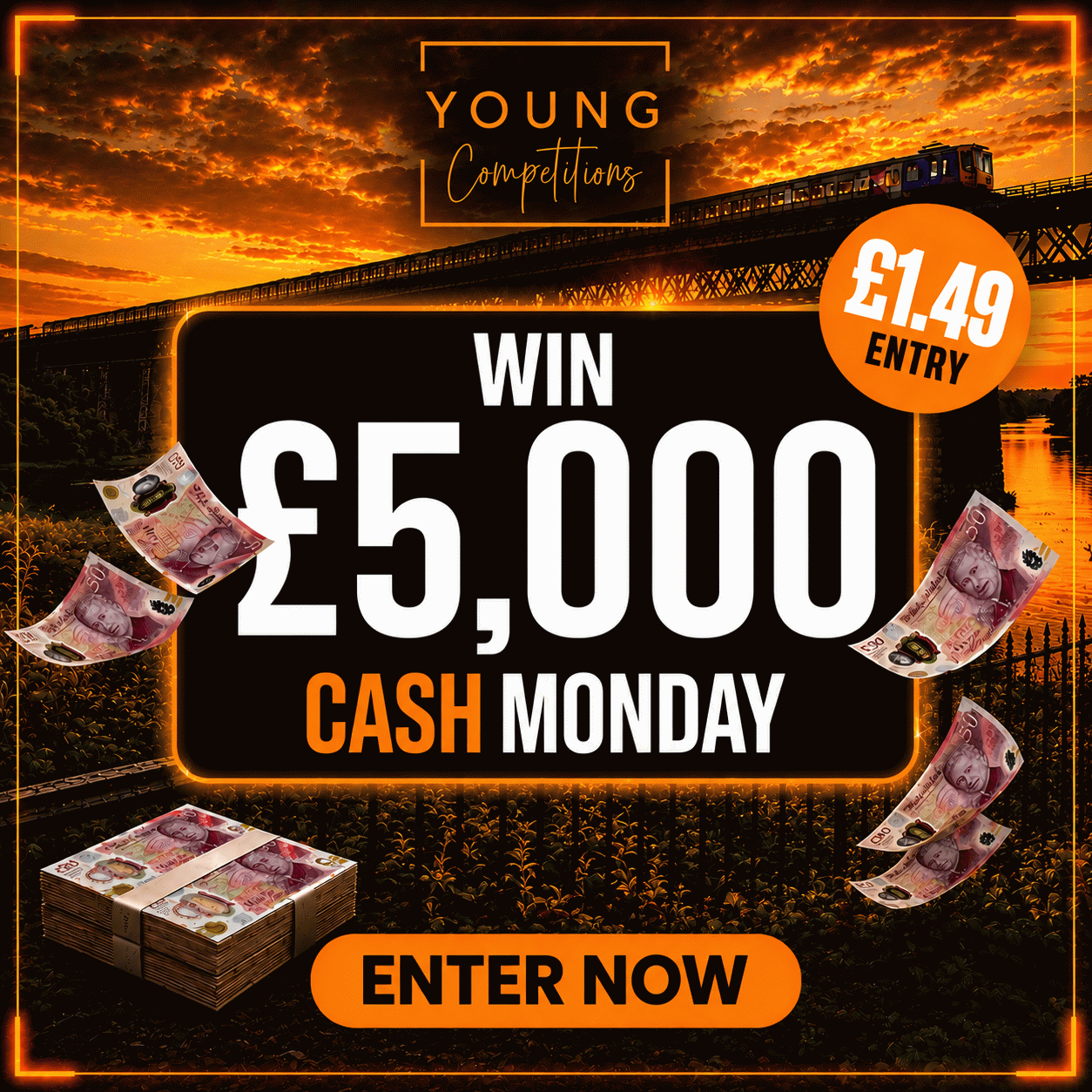 £5000 CASH MONDAY